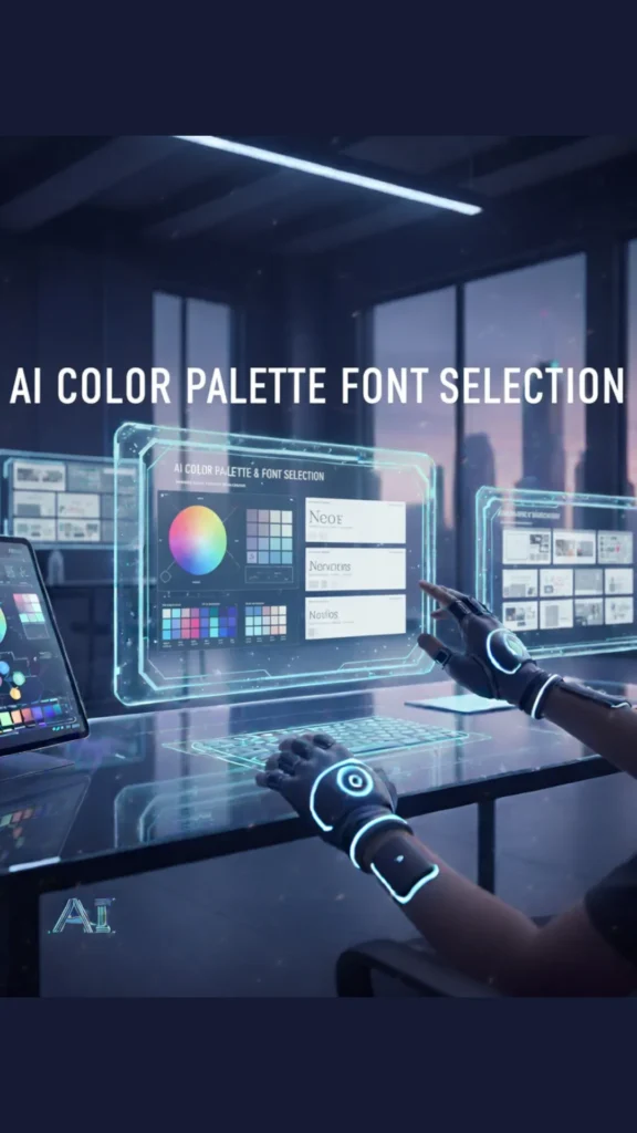 AI Color Palette & Font Selection