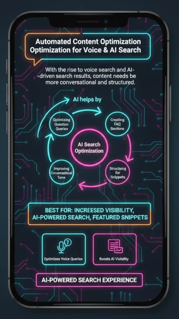 Automated Content Optimization for Voice & AI Search
