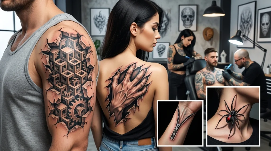 3D Illusion Tattoos