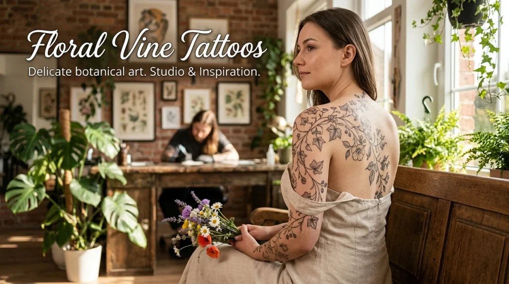 Floral Vine Tattoos